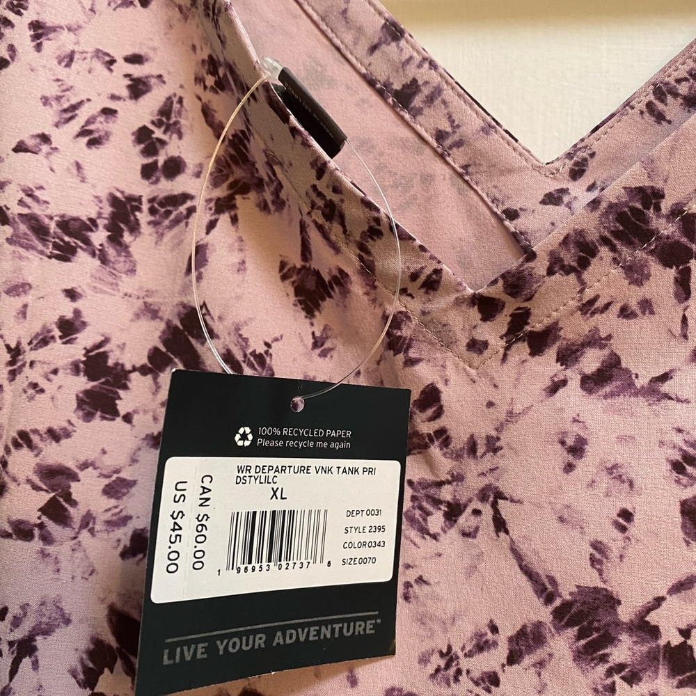 NEW Eddie Bauer Departure Tank, Beachglass, Purple - Picture 2 of 3